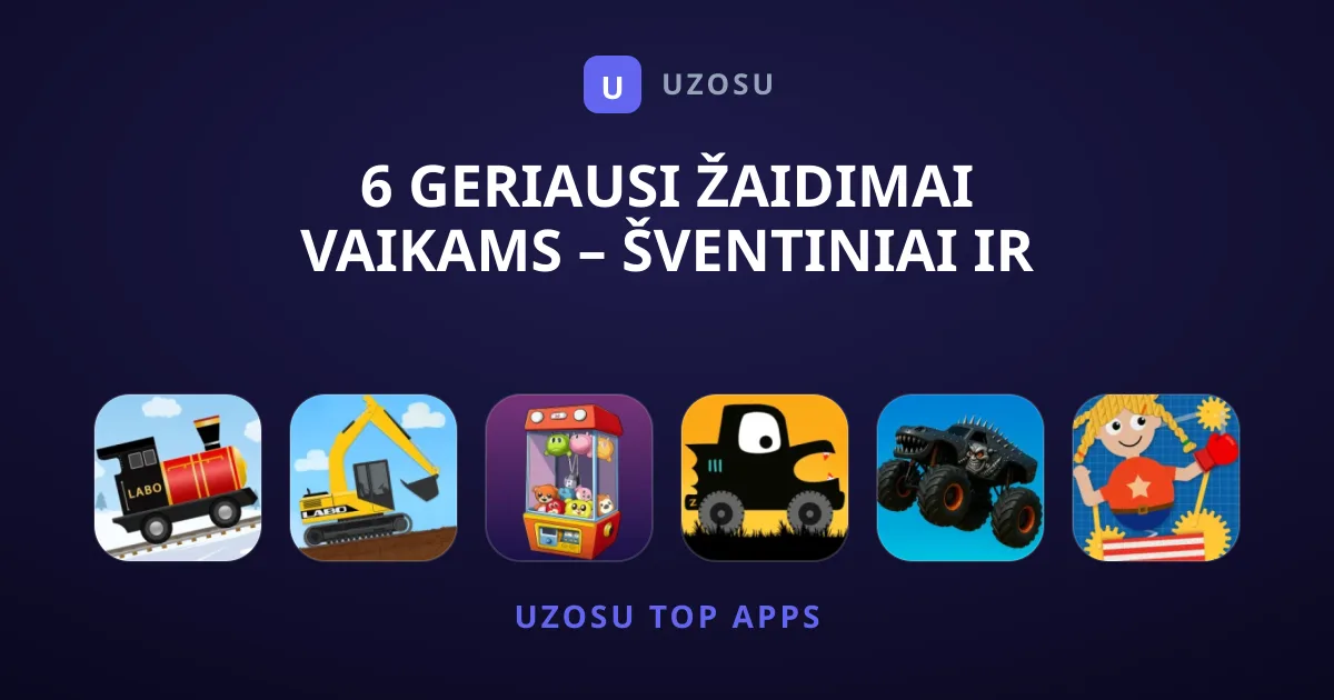 6 Geriausi Žaidimai Vaikams – Šventiniai ir Kūrybiški Nuotykiai